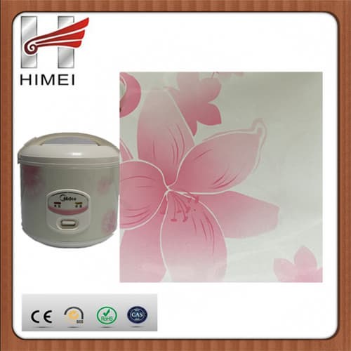 flower pattern laminated metal plates for rice cooker